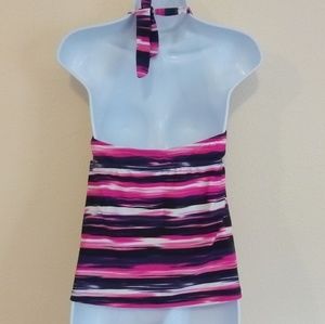 Catalina Swim - Purple & Pink Tankini Halter Swim Top Size Large Catalina Swim - Purple & Pink Tankini Halter Swim Top Size Large